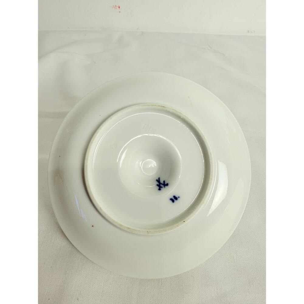 Antique Meissen Blue Onion Porcelain Matchbox Holder Traditional Germany - Picture 6 of 12